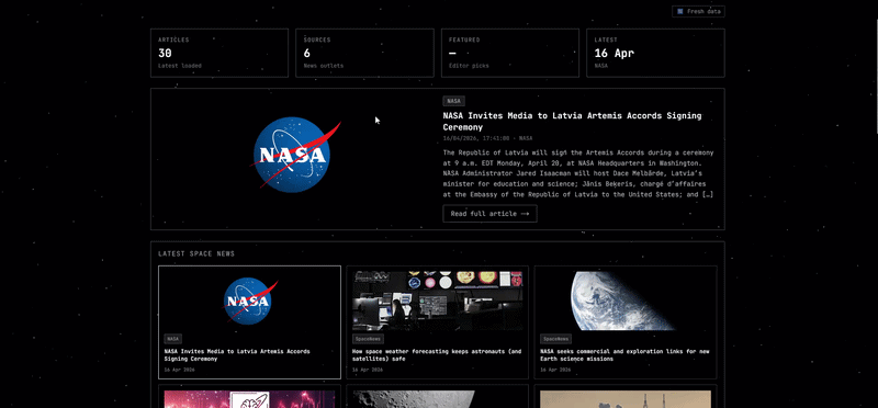 Cosmawatch screenshot 1